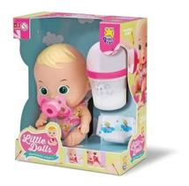 Boneca Little Dolls Mamazinho Mágico com Chupeta LED Que Brilha Acende Brinquedo Bebê