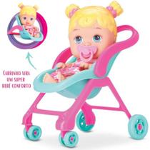 Boneca Little Dolls Passeio Bebê Conforto Chupeta Divertoys