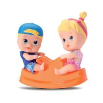 Boneca Little Dolls Playground - Gangorra - Divertoys Boneca Little Dolls Playground - Gangorra - Divertoys