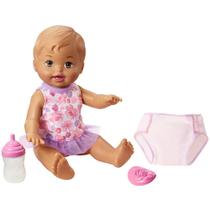 Boneca Little Mommy Bebe Faz Xixi Morena - Mattel