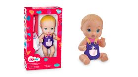 Boneca Little Mommy faz xixi loira 1035 + chupeta de presente Mattel Brinquedos