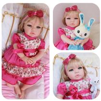 Boneca Loira Baby Reborn Especial Corpo De Pano - Cegonha Reborn Dolls