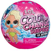 Boneca Lol Surprise Color Change Lil Sisters Muda Cor 8980