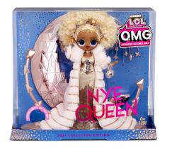 Boneca LOL Surprise OMG Rainha do Ano Novo 2021 - Dourada com Acessórios - Brinquedo para Meninas (4-7 anos)