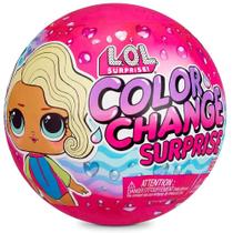 Boneca LOL Surprise Serie Color Change Cabelo Muda de Cor Brinquedo Candide