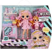 Boneca LOL Surprise Tweens Festa do Pijama Ivy Winks e Baby Doll (2 bonecas) com 20 surpresas