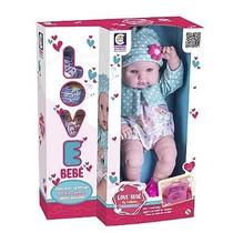 Boneca Love Bebê Macacão By Cotiplás Com Surpresinhas