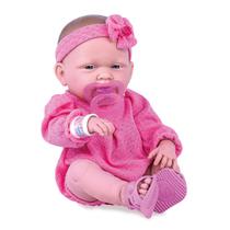 Boneca Love Bebê Macacão Com Tiara Cotiplás 2733 Bebê Reborn