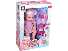 Boneca Love Born Hora de Brincar - com Acessórios Cotiplás Boneca Love Born Hora de Brincar - com Acessórios Cotiplás