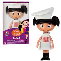 Boneca Luna Chef Original Infantil 20cm O Show Da Luna Brinquedo Em Vinil Articulada Estrela