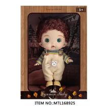 Boneca Lynmon Baby 20cm Cabelos Cacheados, Macacão Bege com Detalhes Brinquedo Infantil Toys Import Boneca Lynmon Baby 20cm Cabelos Cacheados, Macacão Bege com Detalhes Brinquedo Infantil Toys Import