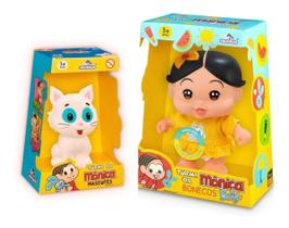 Boneca Magali C/som Mascote Mingau - Adijomar - Turma Da Mônica Boneca Magali C/som Mascote Mingau - Adijomar - Turma Da Mônica