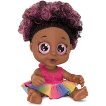 Boneca Magic Baby Negra Faz Xixi com Mamadeira 35cm Sid Nyl
