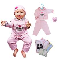 Boneca Mamãe Reborn Menina Bebê Pijama 55cm Boneca Mamãe Reborn Menina Bebê Pijama 55cm
