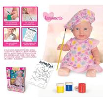 Boneca Marcelle Moda Paris C/ Revistinha P/ Colorir Ref773 Boneca Marcelle Moda Paris C/ Revistinha P/ Colorir Ref773