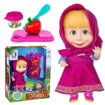 Boneca Masha 18cm Com Frutinha Brinquedo Infantil 2569