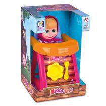 Boneca Masha Cadeirão de Alimentação - Cotiplás - COTIPLAS Boneca Masha Cadeirão de Alimentação - Cotiplás - COTIPLAS