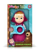 Boneca masha com som - masha e o urso - estrela