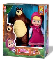 Boneca Masha E O Urso Em Vinil Macio - Divertoys 8117