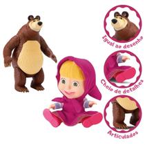 Boneca masha e o urso original vinil macio articulada - DIVERTOYS