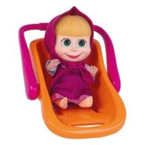 Boneca Masha e o Urso Passeio com Bebê Conforto Brinquedo Cotiplás