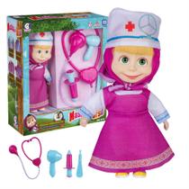 Boneca Masha Enfermeira 23 cm c/ acessórios - Brinquedo Cotiplás