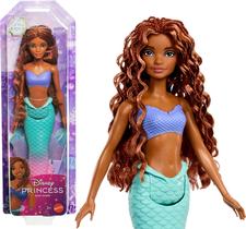 Boneca Mattel Disney Princess Ariel Mermaid com barbatana cintilante