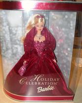 Boneca Mattel Holiday Celebration Barbie 2002 colecionável