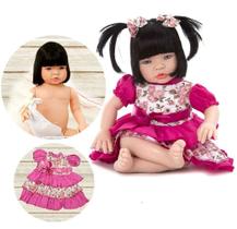 Boneca Menina Alive Princesa Grande 52cm Pode Dar Banho - Cegonha Reborn Dolls