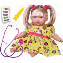 Boneca Menina Ana Clara Dodói Com Acessórios Médicos - Super Toys Boneca Menina Ana Clara Dodói Com Acessórios Médicos - Super Toys