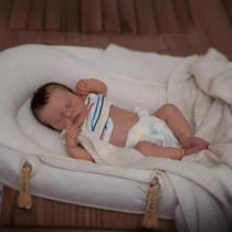 Boneca Menina Bebê Reborn Dormindo Corpo Silicone Ana