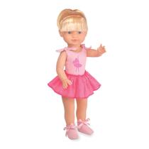 Boneca Menina Belle Bailarina 42cm - Apolo Brinquedos