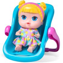 Boneca Menina Com Bebê Conforto Babys Collection Supertoys