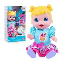 Boneca Menina Comidinha Come E Faz Cocozinho Supertoys 32cm