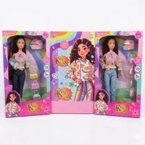 Boneca menina fashion acessórios luz e som Boneca menina fashion acessórios luz e som