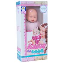 Boneca Menina Jessy Amor De Bebê Nenem Sem Cabelo Para Meninas 56cm Bebezão 2300 - Cotiplás - Cotiplas