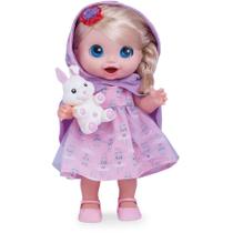 Boneca Menina Linda Conto De Fadas C/ Animalzinho - Super Toys