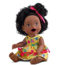 Boneca Menina My Little Collection Primeira Papinha Negra