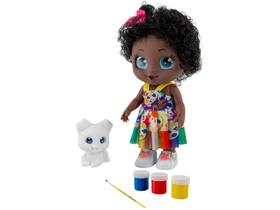 Boneca Menina Negra P/ Pintar Educativo My Best Pintura 950 - Bee Toys