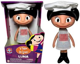 Boneca Menina Pequena Luna Chef De Cozinha Cozinheira - Fantasia Removível Desenho Infantil - O Show Da Luna - Estrela