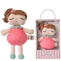 Boneca Metoo Angela Fruta 20cm Pelúcia na Caixa Colecionável