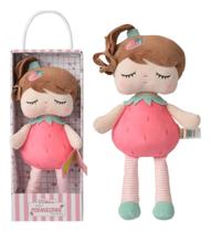 Boneca Metoo Angela Frutas + Caixa Metoo 36 Cm - Original