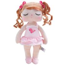 Boneca Metoo Angela Poppy Baleia Vestido Rosa 33cm Bupbaby