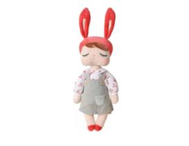 Boneca Metoo Doll Angela Pelúcia Camponesa Vermelha Bmc35cm