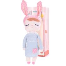 Boneca Metoo Doll Original Angela Clássica Cinza 35 cm com Sacola