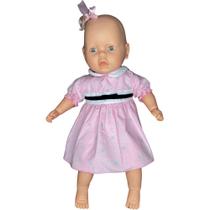Boneca Meu Bebê Loira c/ Vestido - Estrela - ROSA