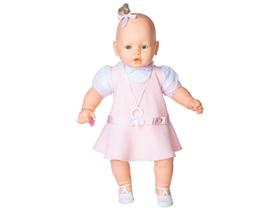 Boneca Meu Bebê Vestido Rosa Coração Bebezinho Estrela