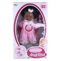 Boneca Milk Collezione Angelina Negra Fala 62 Frases
