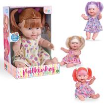 Boneca Milkinha Colors ou Soft Flavors Morango Milk