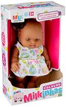 Boneca Milkinha Negra Vinil 20Cm.